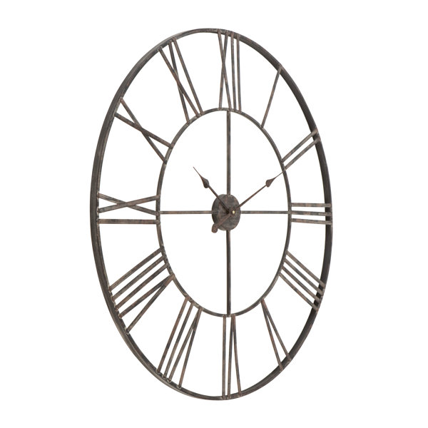 Laurel Foundry Modern Farmhouse Eisenhauer Metal Wall Clock & Reviews